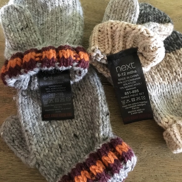 🎉12/15/18 HP🎉 NWOT ‘Next’ 2 Pair Mitten Bundle🧤 - Picture 5 of 5